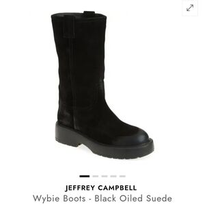 Jeffrey Campbell Wybie | Genuine Suede Leather Mid-Calf Boots
